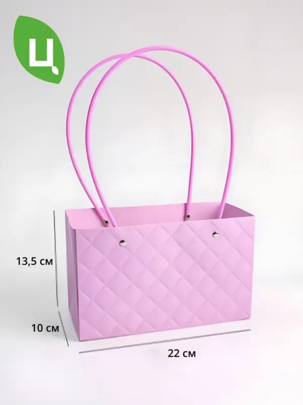 Сумка подарочная плайм пакет Лицзян 22*13,5*10см 10 шт фиол