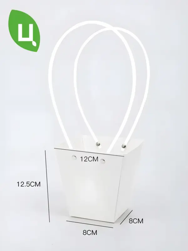 Сумка для цветов Хэфэй 12x8x12.5см 10 шт белый