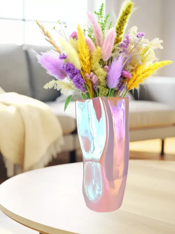 Ваза керамическая для цветов и сухоцветов 20 см