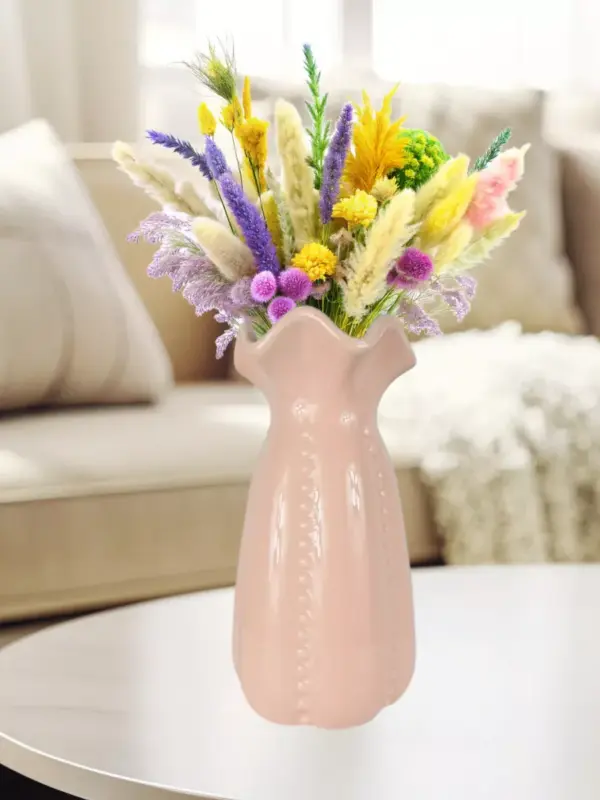 Ваза керамическая для цветов и сухоцветов 22 см