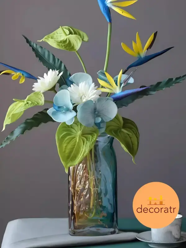 Ваза стеклянная для цветов и сухоцветов