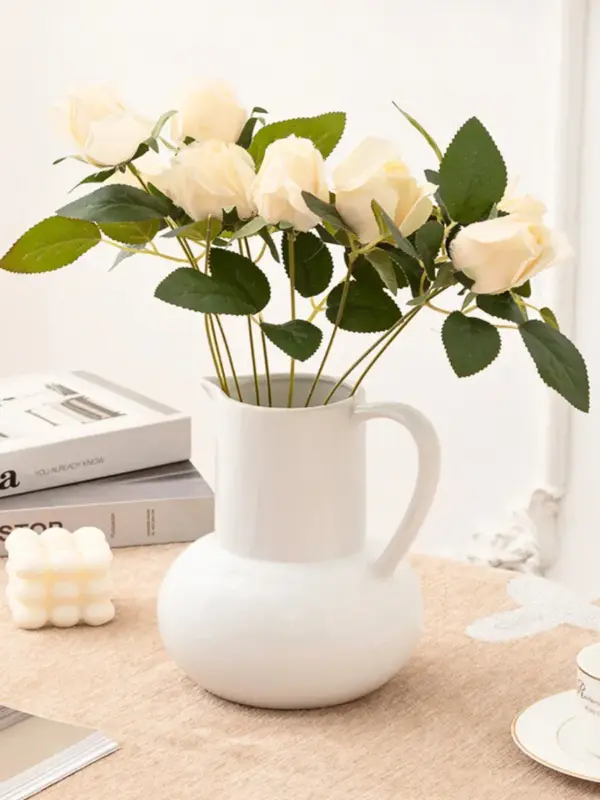 Ваза керамическая для цветов и сухоцветов 20 см