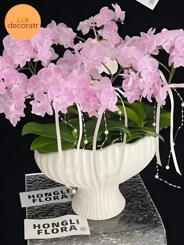 Ваза керамическая для цветов и сухоцветов 21 см