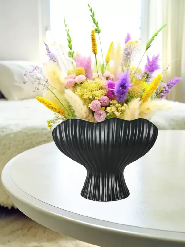 Ваза керамическая для цветов и сухоцветов 21 см