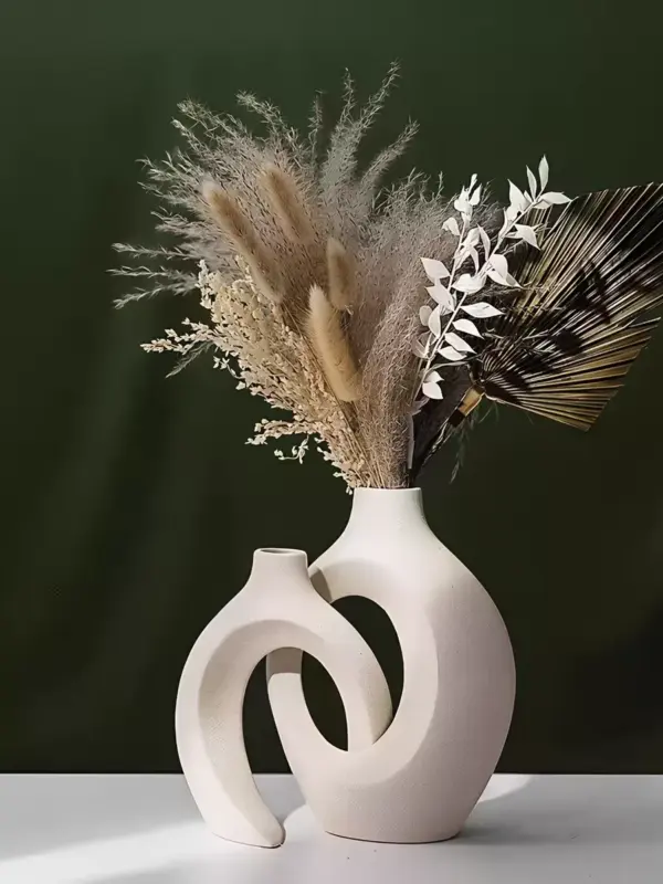 Ваза керамическая для цветов и сухоцветов 22 см