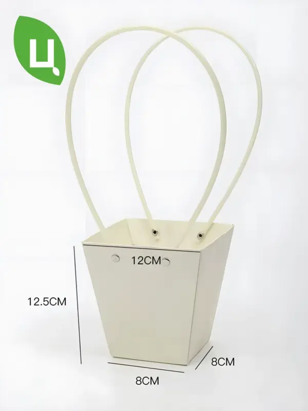 Сумка для цветов Хэфэй 12x8x12.5см 10 шт бежевый