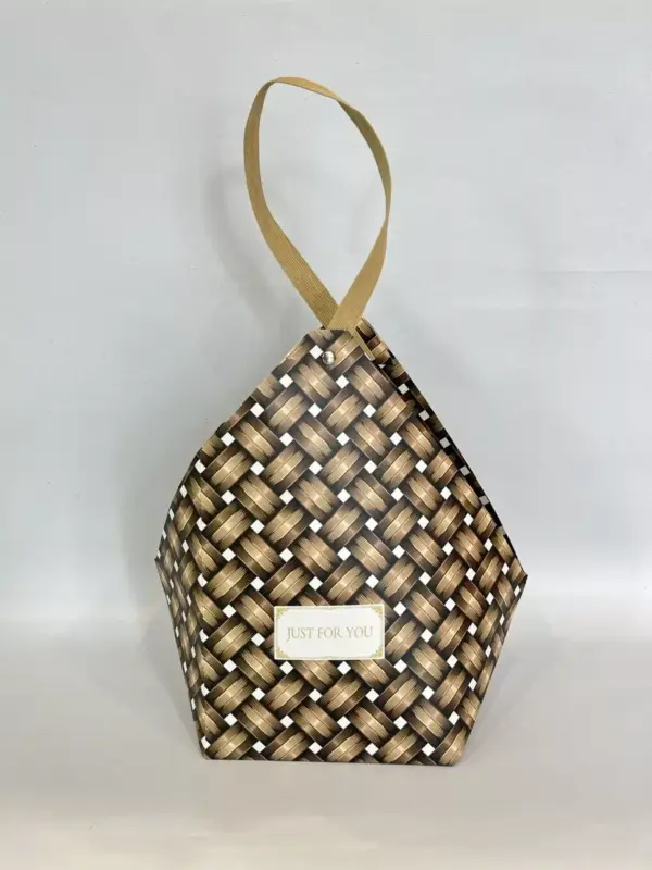 Сумка для цветов, подарочный плайм пакет 19x9.5x11.5 1 шт