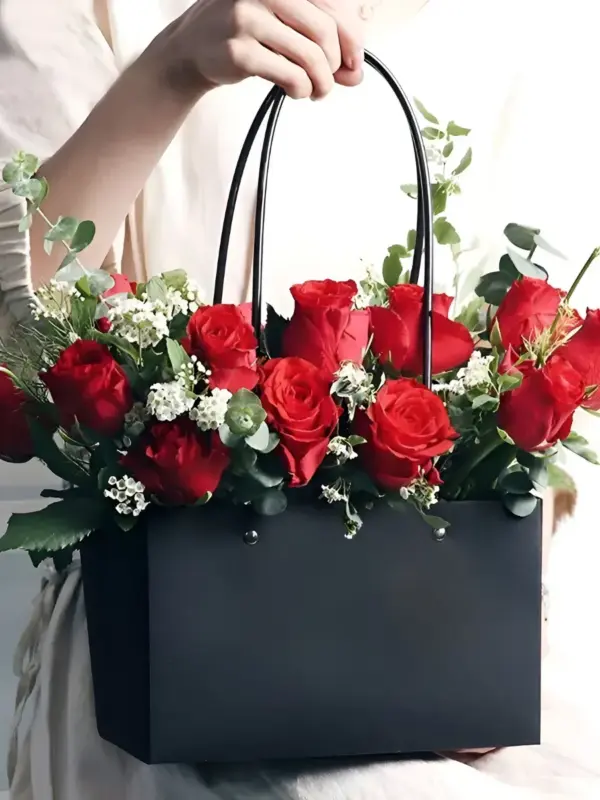 Сумка для цветов подарочный плайм пакет 13x22x10