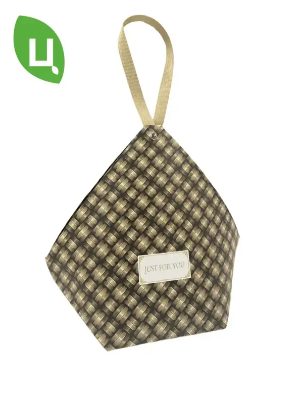 Сумка для цветов, маленькая Клетка 24*28*14см