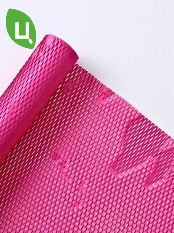 Упаковочная бумага (пленка) двухсторонняя 50*10 см красная