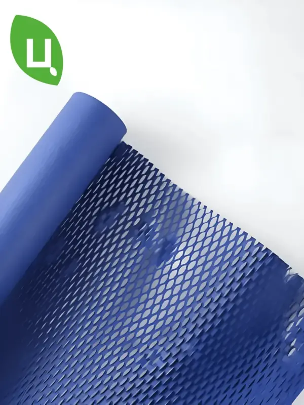 Упаковочная бумага 50*10 см синий 10ярд