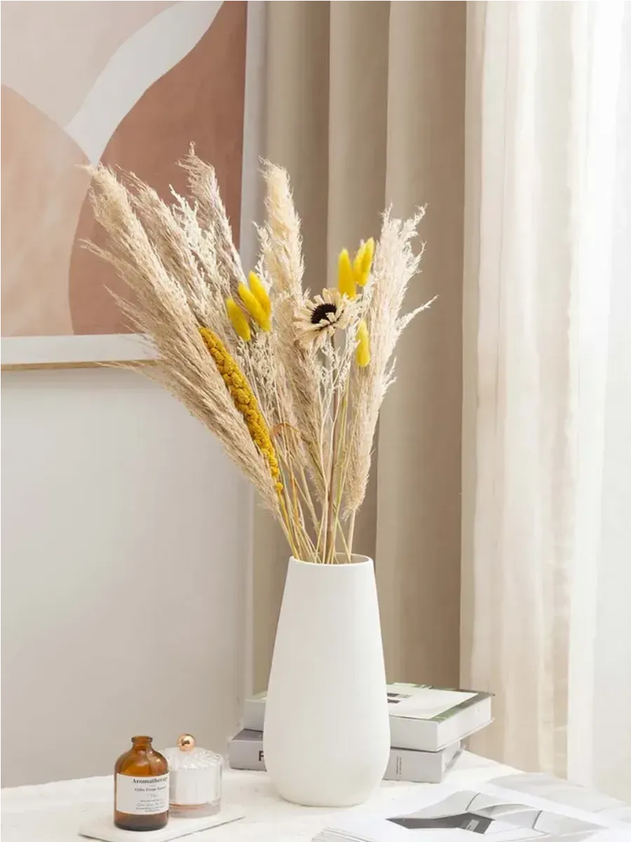 Сухоцветы букет для декора и интерьера натуральные 65 см