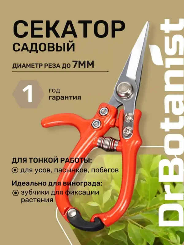 Секатор-ножницы для цветов домашний, для орхидей и лаванды