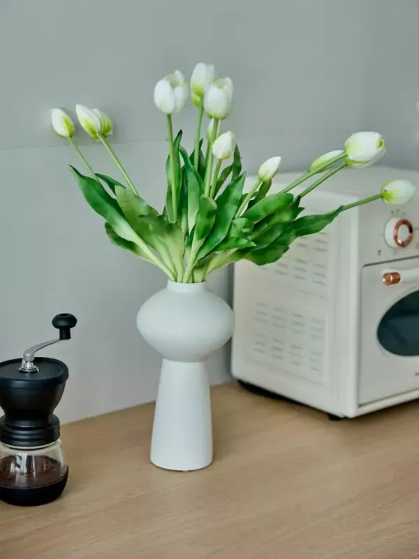 Искусственные цветы тюльпаны 40 см, букет 15 шт