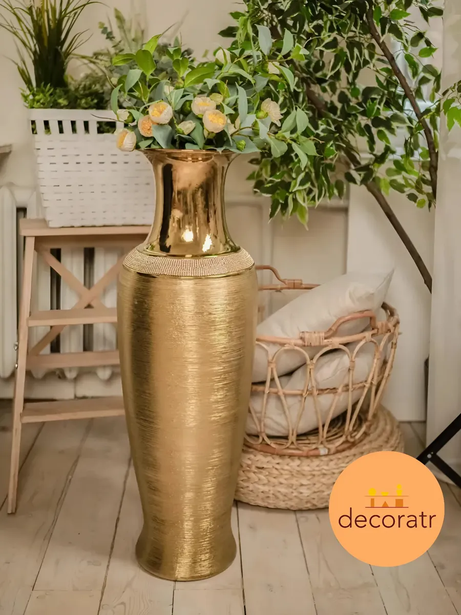 Ваза керамическая для цветов и сухоцветов 26*88 см