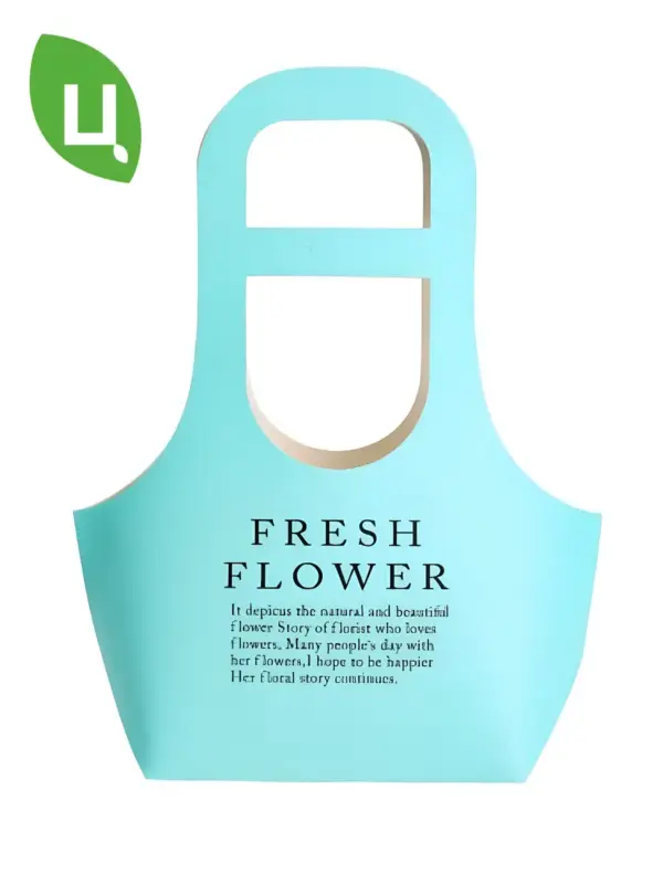 Сумка подарочная плайм пакет 22*10*40 см 10 шт голубая