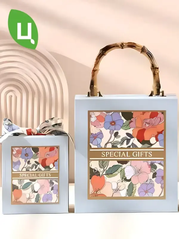 Набор подарочных коробок для подарков 2шт синие