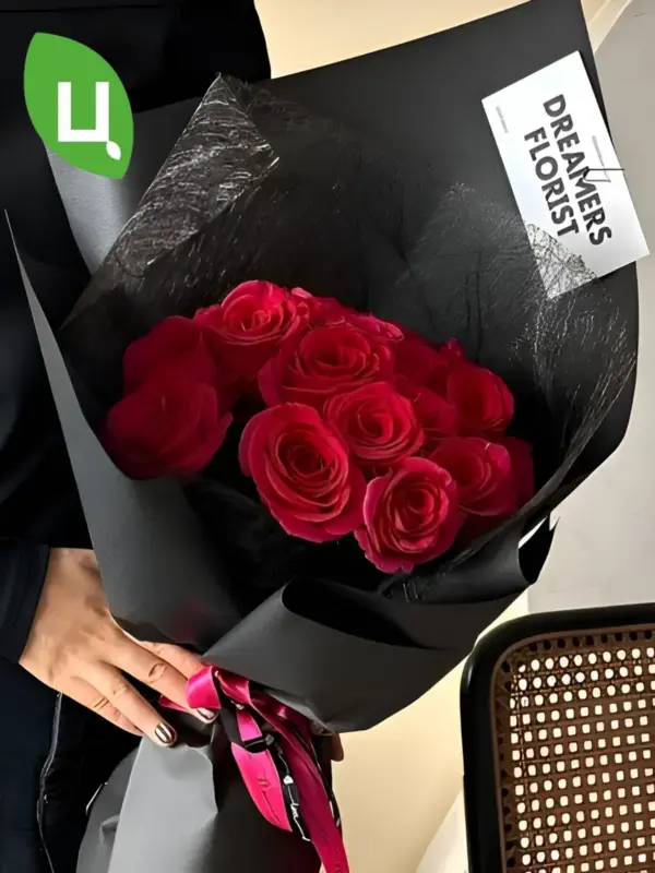 Упаковочная бумага (пленка) 52*38 см черная 171- 15 шт/уп