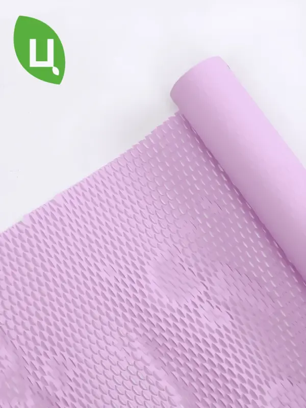 Пленка подарочная для цветов Соты фиолетовый 50 см*8 ярд