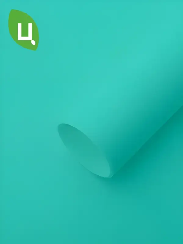 Пленка (бумага) упаковочная 60*60 см 20 листов бирюза 132