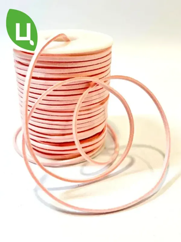 Шнур из искусственной замши 45м розовый