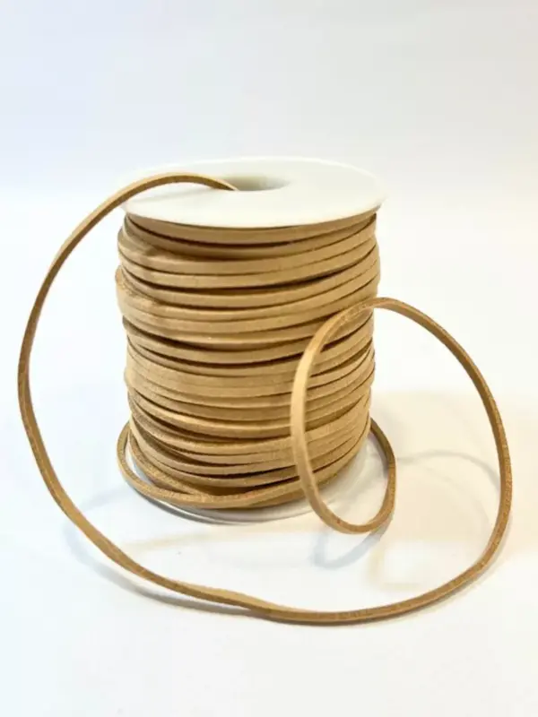 Шнур для рукоделия замшевый 3мм 45м коричневый