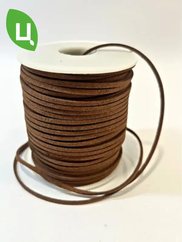 Шнур лента декоративная для рукоделия 3мм 45м шоколад
