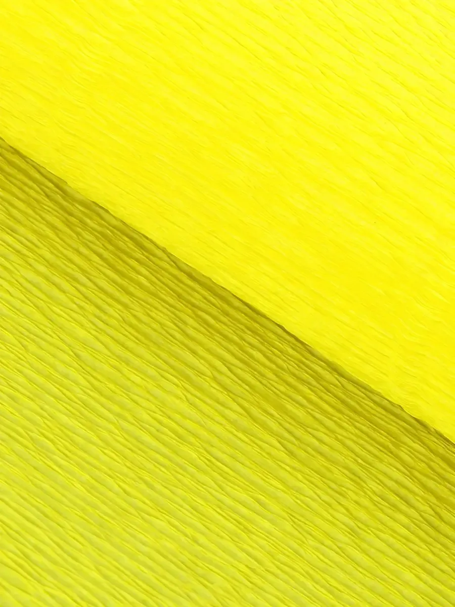 Бумага гофрированная №974 лимонная 140г 50см*2.5м Италия — изображение 2