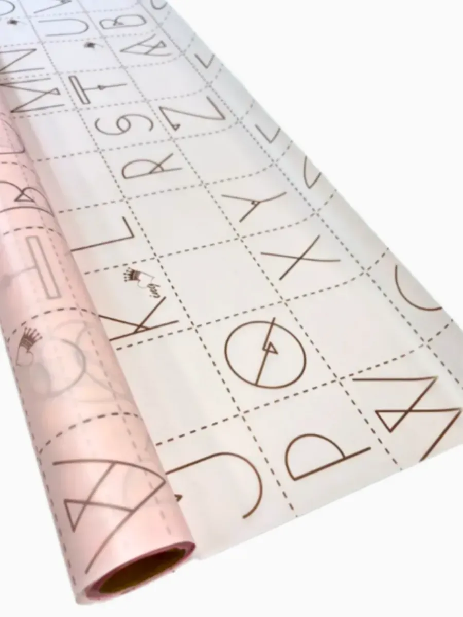 Упаковочная бумага (пленка) 10м*0,6м розовая — изображение 2