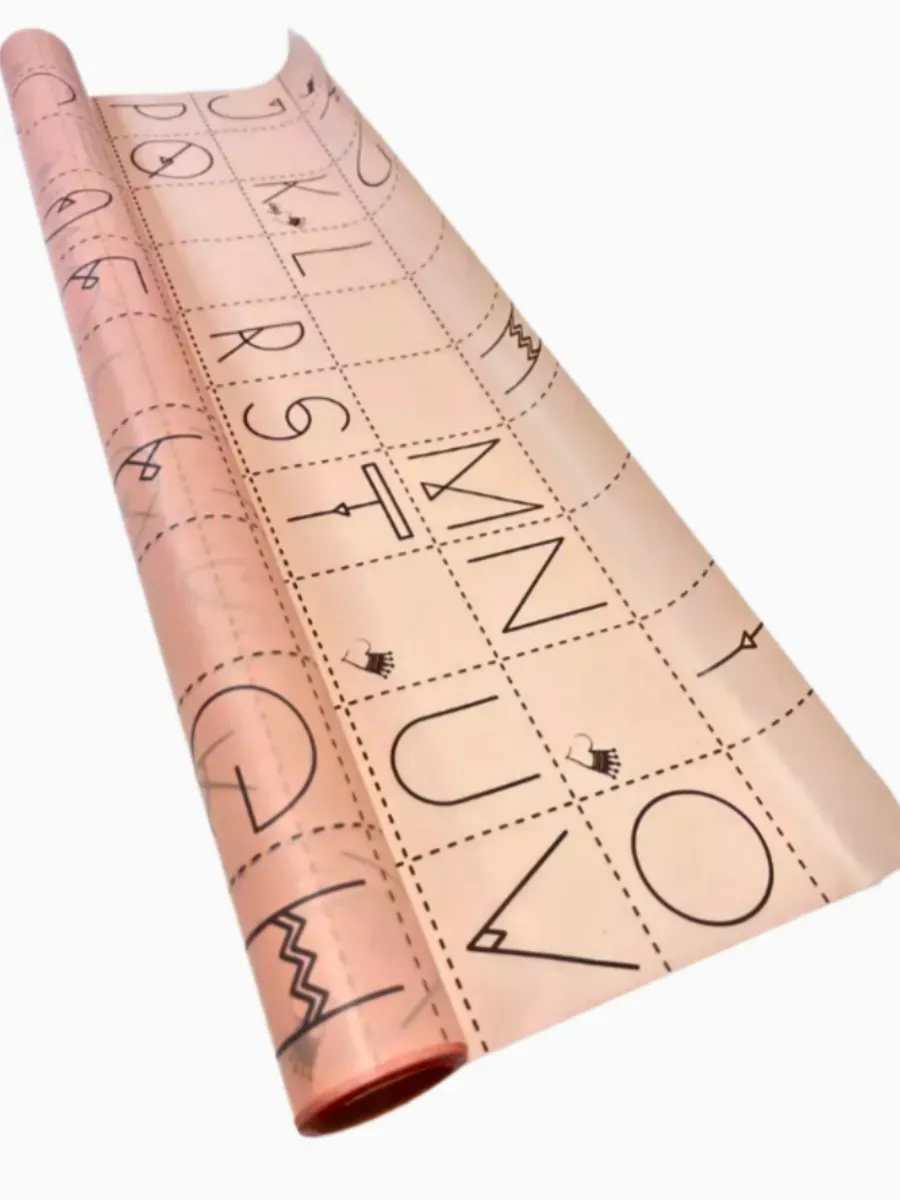 Упаковочная бумага (пленка) для цветов 10м*0,6м пион — изображение 2