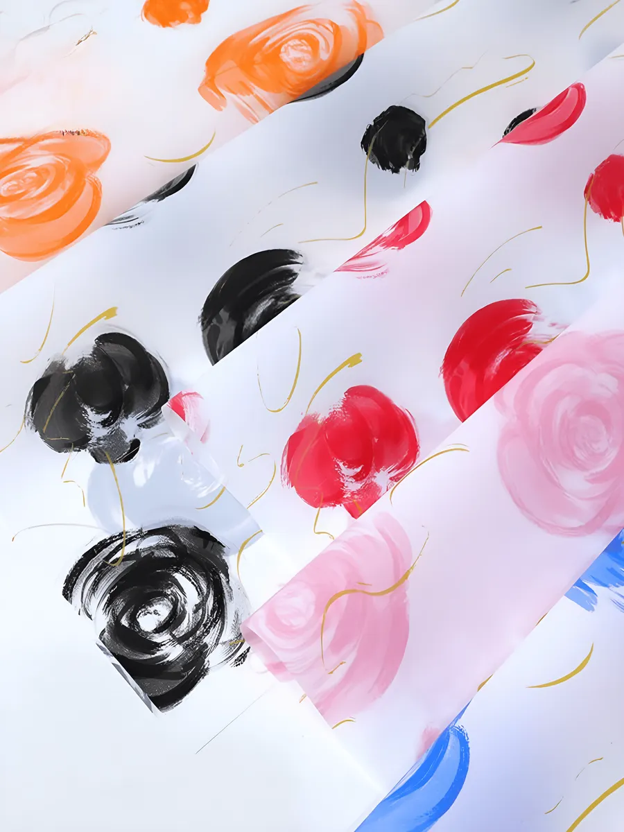 Пленка подарочная Rose в упаковке Розовый 58*58 см 20 шт — изображение 2