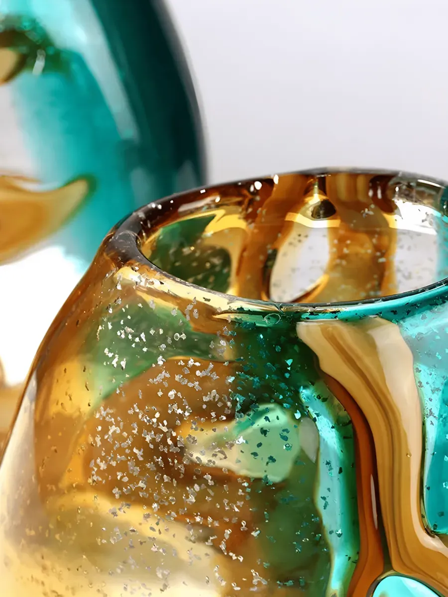 Ваза стеклянная для цветов и сухоцветов 34,5 см — изображение 2