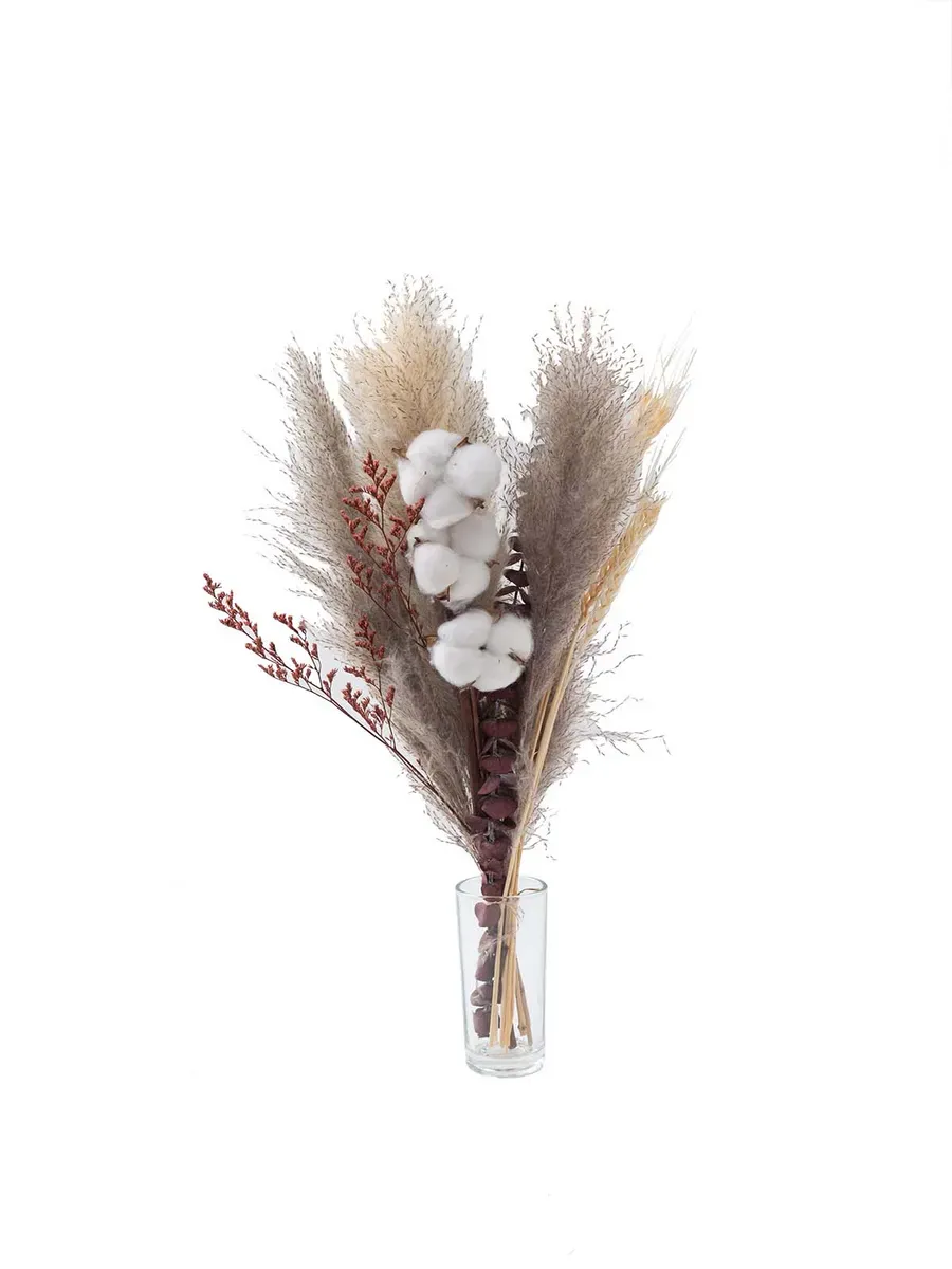 Сухоцветы букет для декора и интерьера натуральныей 65 см — изображение 2