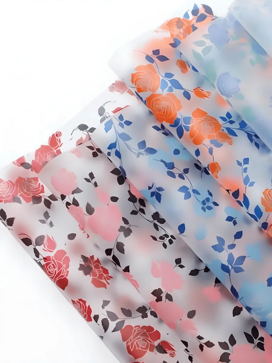 Бумага упаковочная Ульсан Розовый 56*56см 20 шт — изображение 3