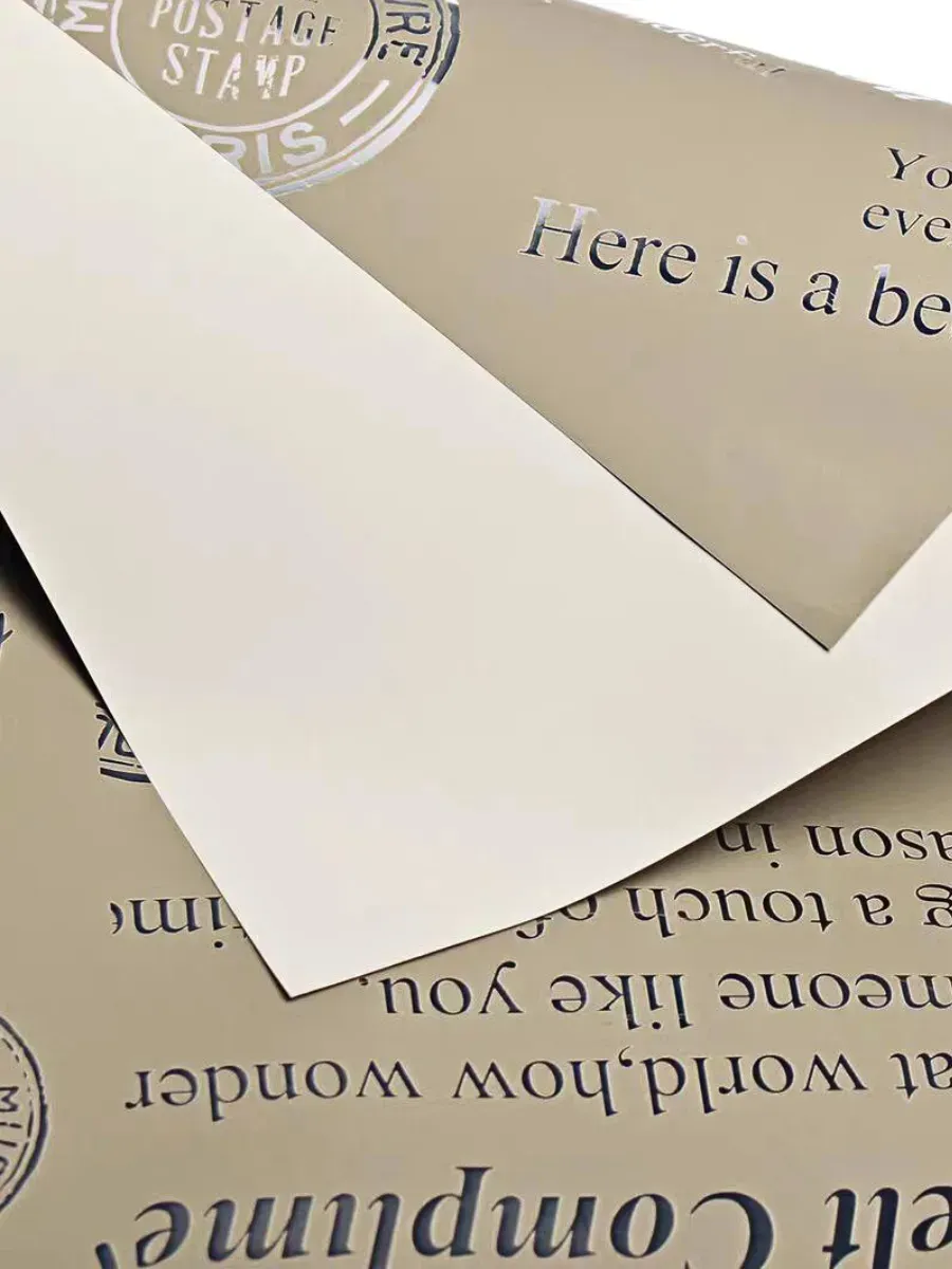 Упаковочная бумага для цветов пленка плотная 10*0,6м корич — изображение 3