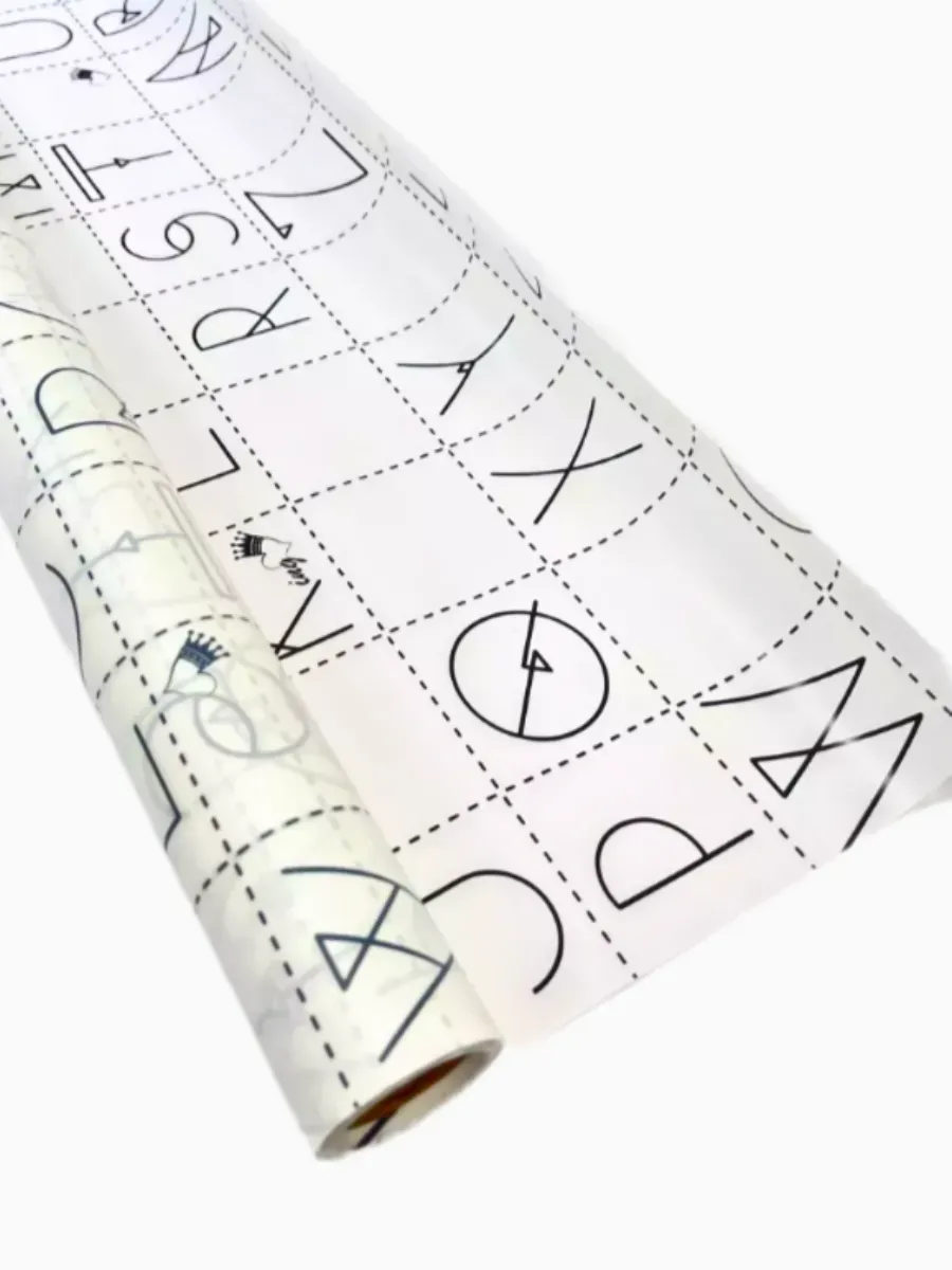 Упаковочная бумага (пленка) для подарков 10м*0,6м белая — изображение 3