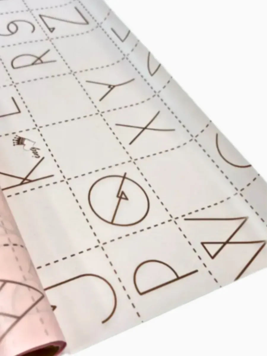 Упаковочная бумага (пленка) 10м*0,6м розовая — изображение 3