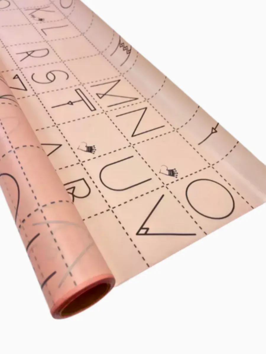 Упаковочная бумага (пленка) для цветов 10м*0,6м пион — изображение 3