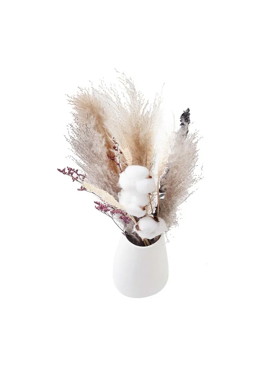 Сухоцветы букет для декора и интерьера натуральные 65 см — изображение 3