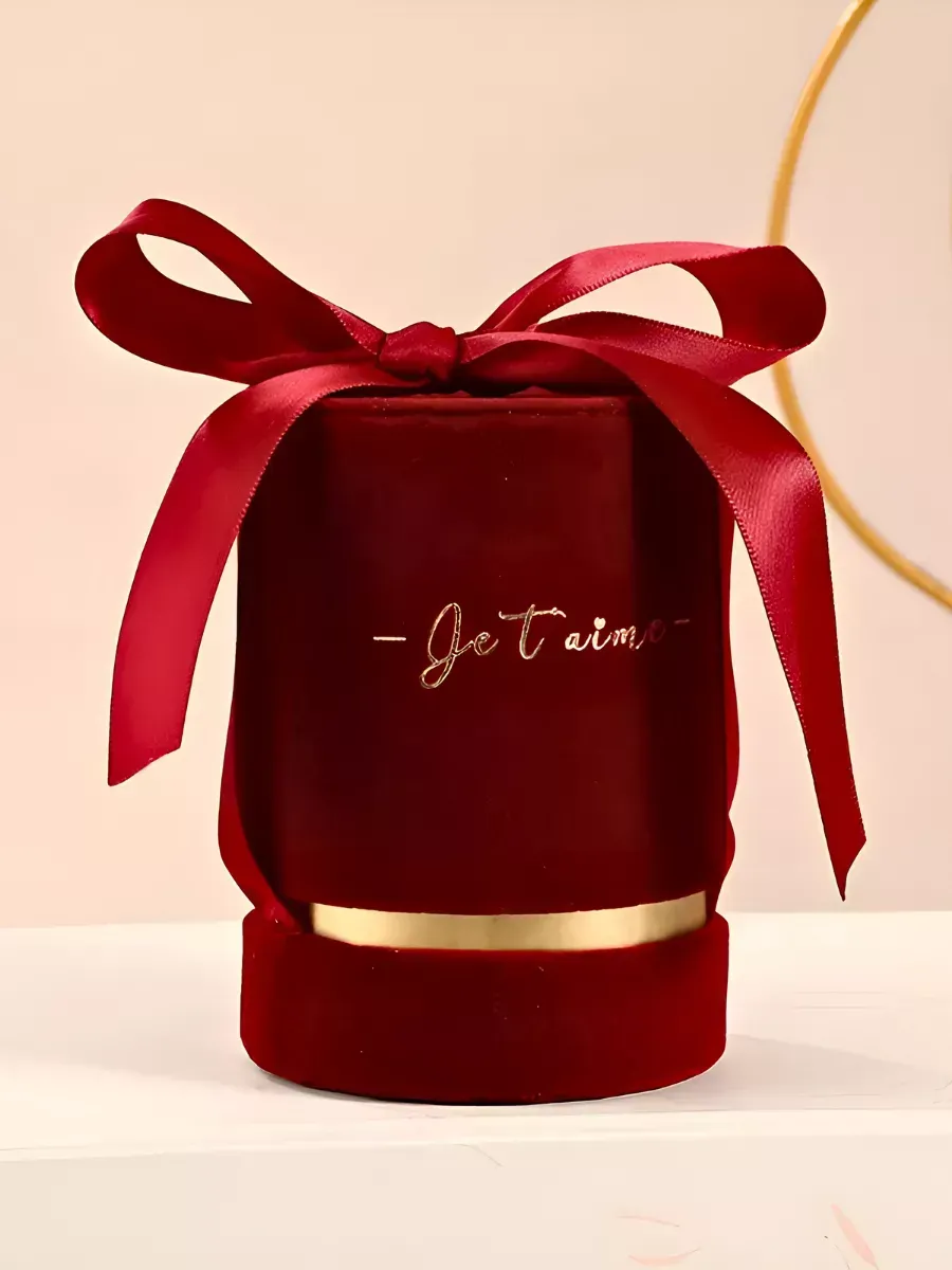 Подарочная коробка круглая для подарков 10,5*7,5 см — изображение 3