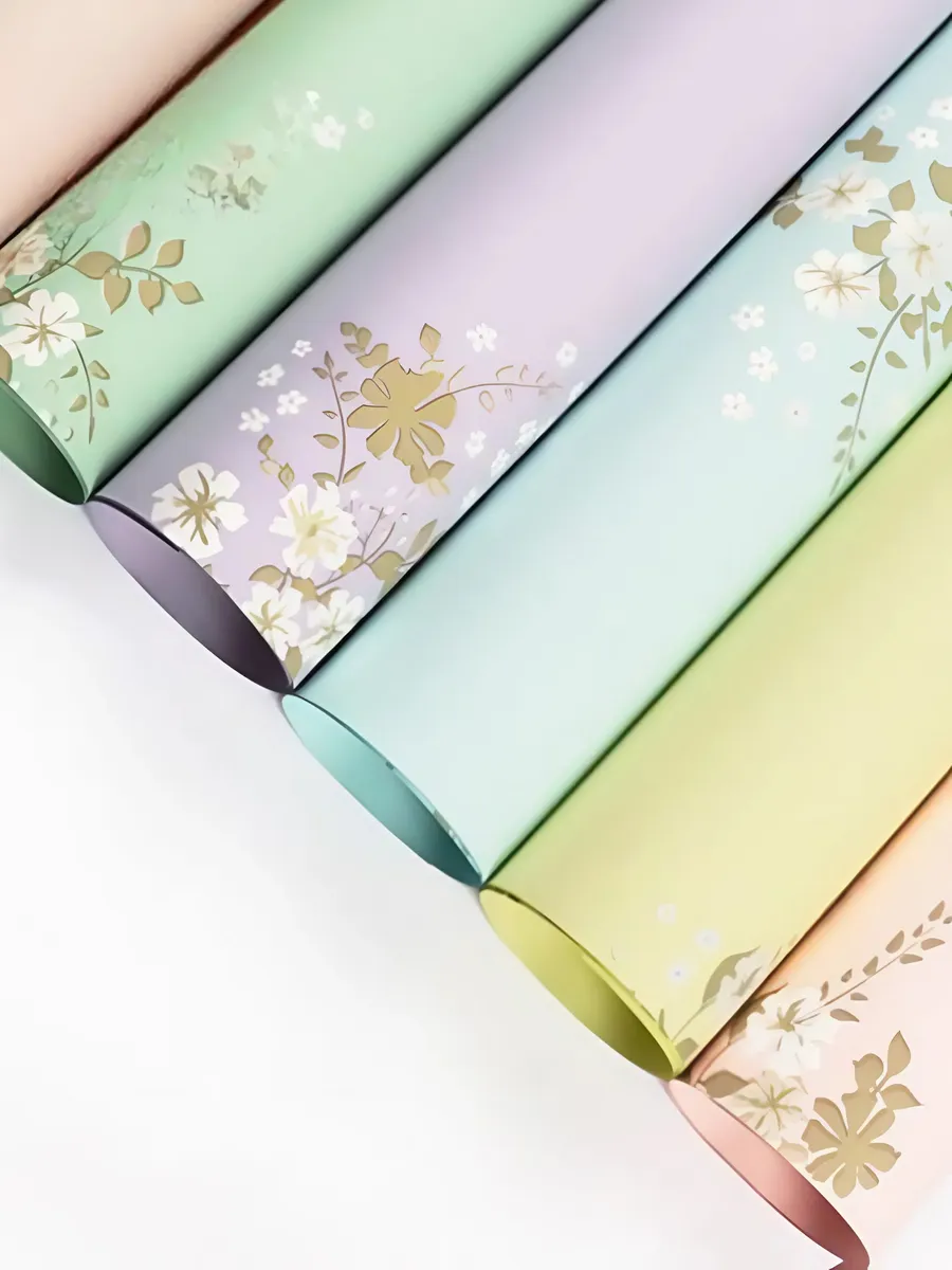 Бумага упаковочная Кванджу Зеленый 57*57см 20 шт — изображение 3