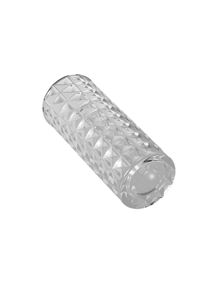 Ваза стеклянная для цветов алмазная огранка 28,5 см — изображение 4