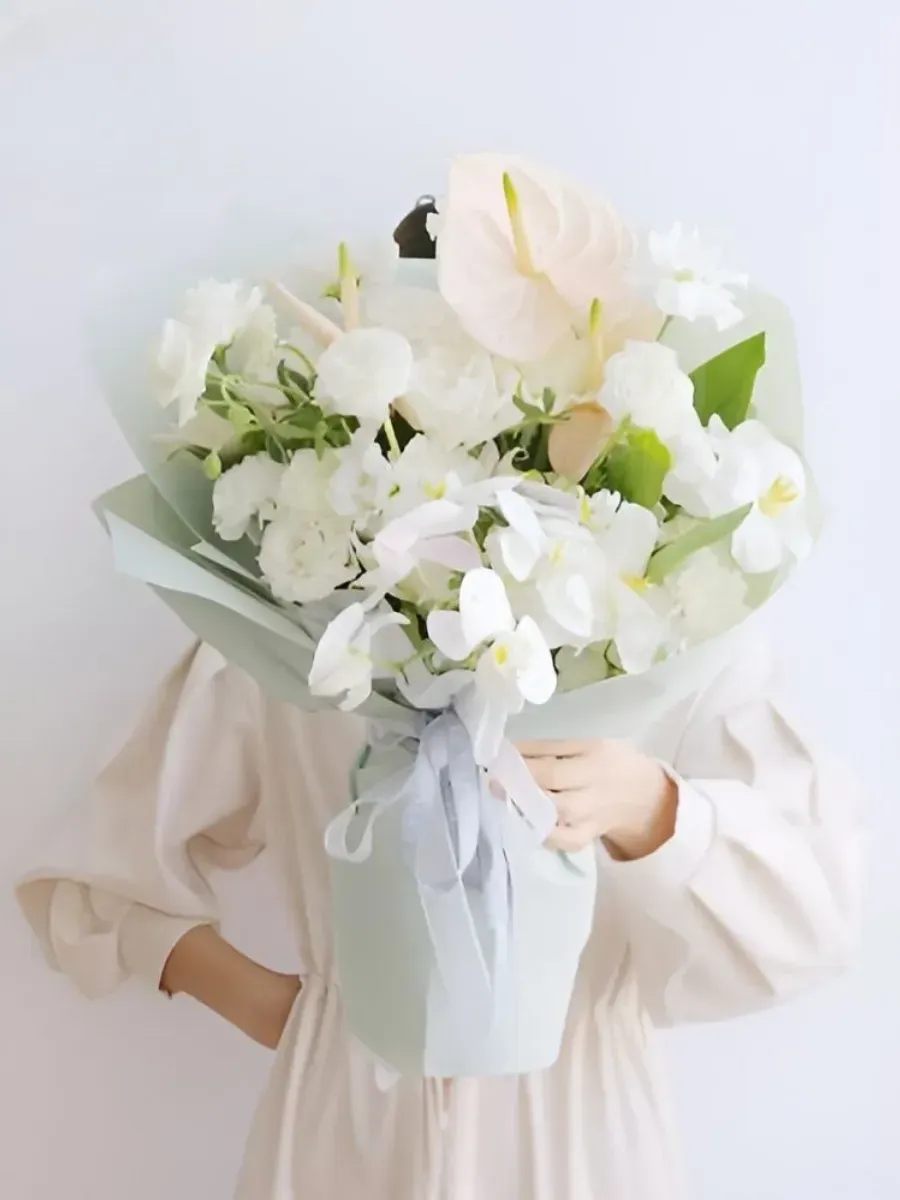 Пленка (бумага) упаковочная 60*60 см 20 листов синяя 102 — изображение 4