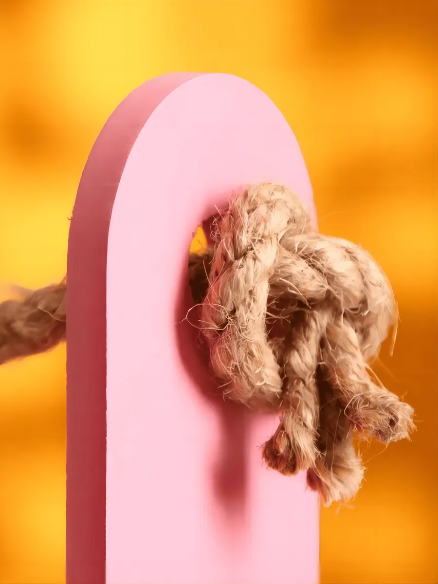 Кашпо деревянное для цветов розовое с ручками, набор 3 шт — изображение 4