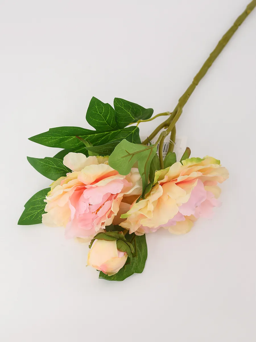 Пионы искусственные большие Real Тач для декора 63см 1шт — изображение 4