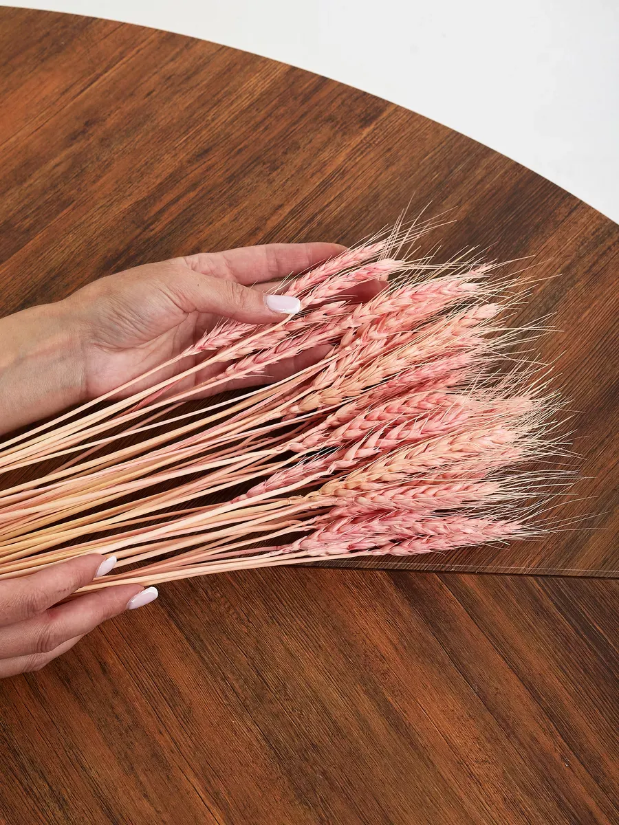 Сухоцветы натуральные колоски пшеницы 50 шт 65 см — изображение 4