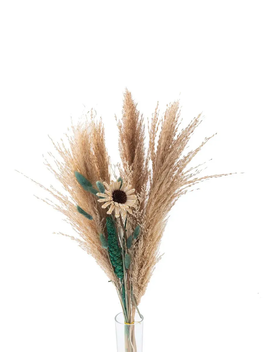 Сухоцветы букет для декора и интерьера натуральные 65 см — изображение 4