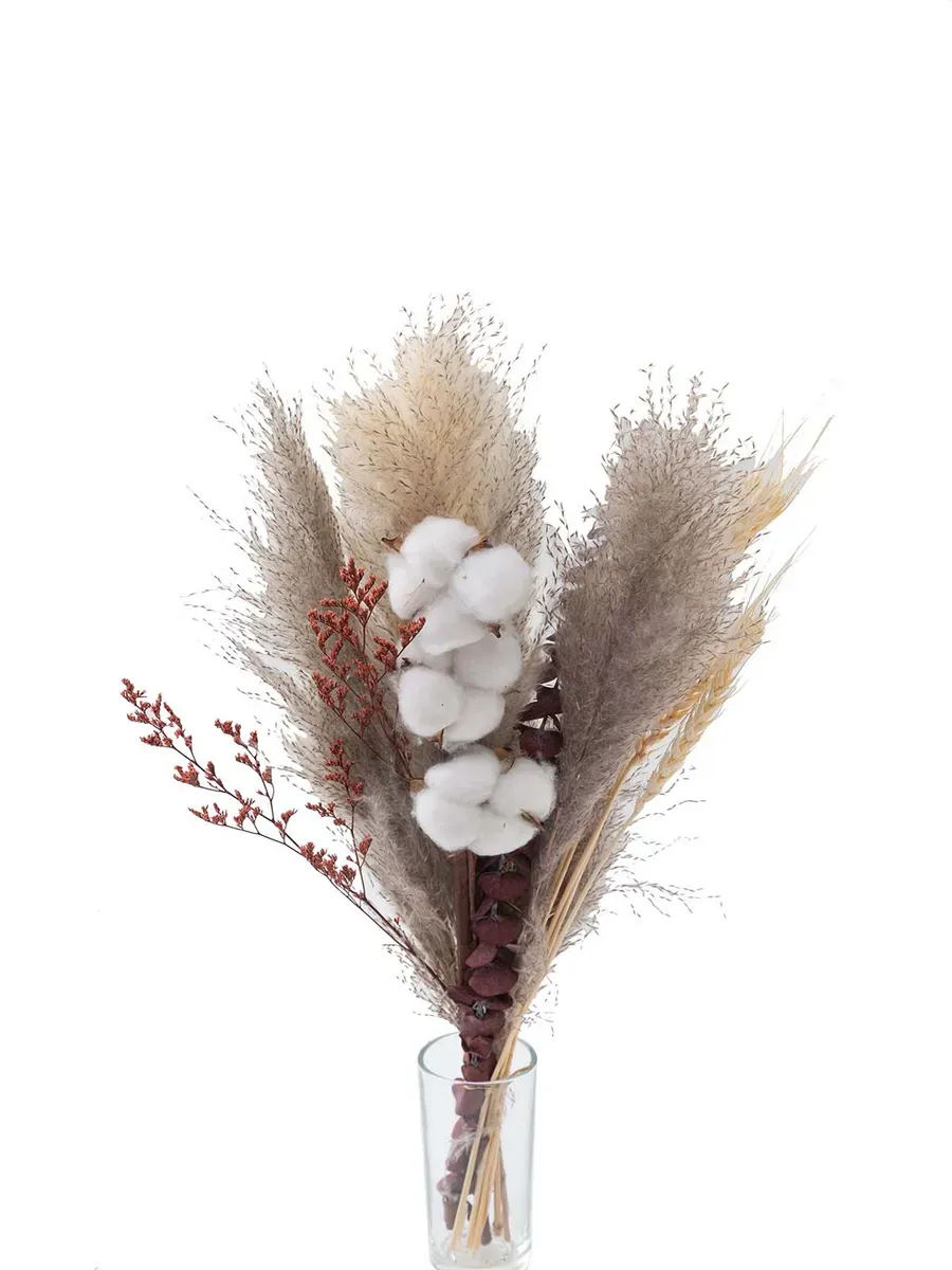 Сухоцветы букет для декора и интерьера натуральныей 65 см — изображение 4