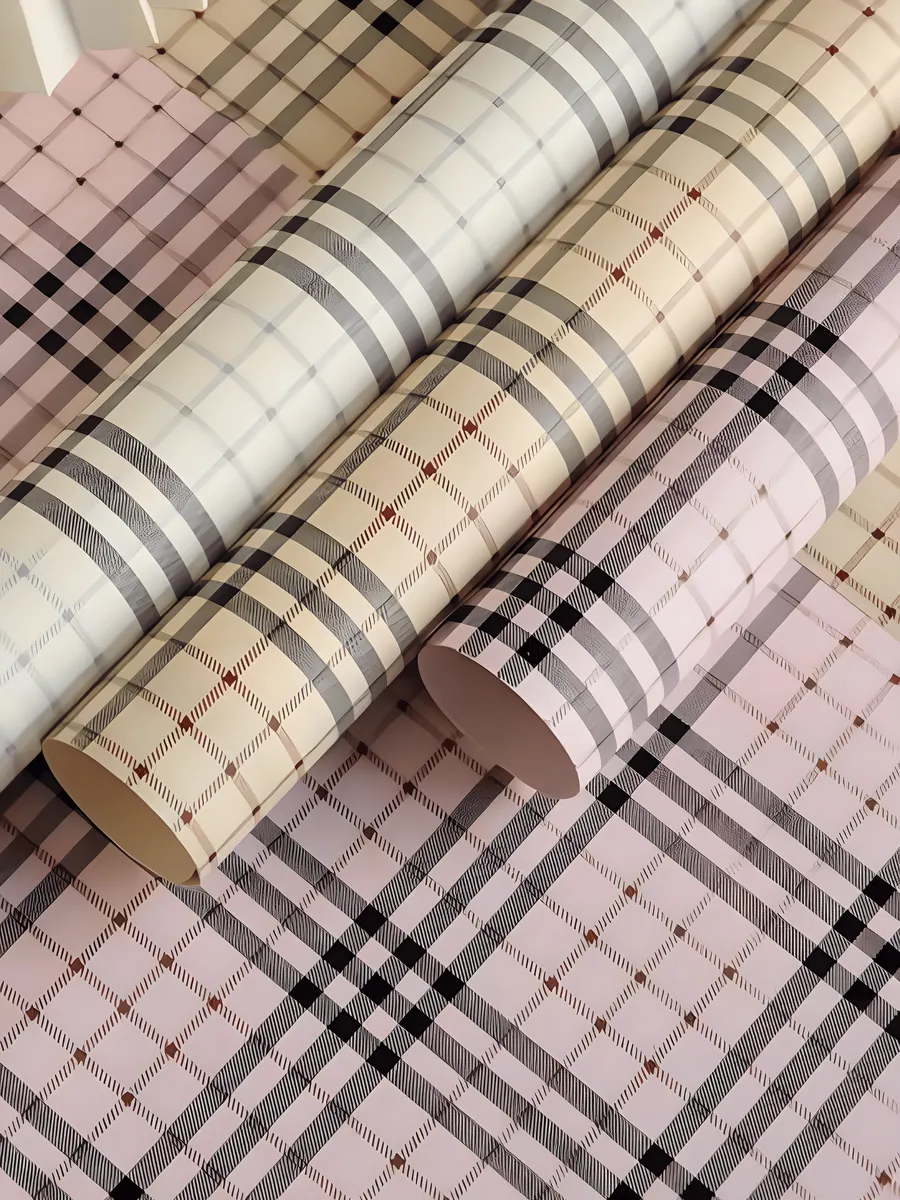 Пленка подарочная Клетка Жёлтый 58*58 см 20 шт — изображение 4